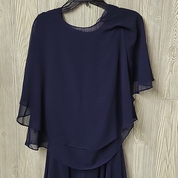 S.L. Fashions Sheer Chiffon Sleevless Dress With Sheer Jacket Womens Size 10 NWT - Picture 8 of 13